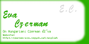 eva czerman business card